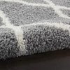 image:imageNourison Home ShangriLa Lattice Shag IvoryLight Grey 8 x 10 Area Rug 8 x 10Light GreyIvory