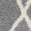 image:imageNourison Home ShangriLa Lattice Shag IvoryLight Grey 8 x 10 Area Rug 8 x 10Light GreyIvory