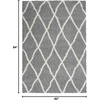 image:imageNourison Home ShangriLa Lattice Shag IvoryLight Grey 8 x 10 Area Rug 8 x 10Light GreyIvory