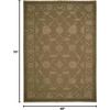 image:imageNourison Home Silk Pointe SKP1 Green Rectangle Area Rug 3Feet 10Inches by 5Feet 10Inches 310 x 510Brown