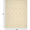image:imageNourison Home Silk Pointe SKP1 Green Rectangle Area Rug 3Feet 10Inches by 5Feet 10Inches 310 x 510Ivory