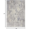 image:imageNourison Home Sleek Textures IvoryGrey 710 x 106 Area Rug  Easy Clean Non Shedding Bed Room Living Room Dining Room Kitchen 8 x 1153 x 73 Rectangular