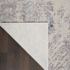 image:imageNourison Home Sleek Textures IvoryGrey 710 x 106 Area Rug  Easy Clean Non Shedding Bed Room Living Room Dining Room Kitchen 8 x 1153 x 73 Rectangular