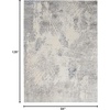 image:imageNourison Home Sleek Textures IvoryGrey 710 x 106 Area Rug  Easy Clean Non Shedding Bed Room Living Room Dining Room Kitchen 8 x 11710 x 106 Rectangular