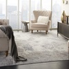 image:imageNourison Home Sleek Textures IvoryGrey 710 x 106 Area Rug  Easy Clean Non Shedding Bed Room Living Room Dining Room Kitchen 8 x 11710 x 106 Rectangular