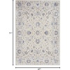 image:imageNourison Home Sleek Textures Traditional Ivory 710 x 106 Area Rug Easy Clean Non Shedding Bed Room Living Room Dining Room Kitchen 8x11311 x 511 Rectangular