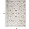 image:imageNourison Home Sleek Textures Traditional Ivory 710 x 106 Area Rug Easy Clean Non Shedding Bed Room Living Room Dining Room Kitchen 8x11710 x 106 Rectangular
