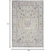 image:imageNourison Home Sleek Textures Traditional IvoryGrey 311 x 511 Area Rug Easy Clean Non Shedding Bed Room Living Room Dining Room Kitchen 4x6311 x 511 Rectangular