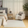 image:imageNourison Home Soft Plush Rabbit Fur Silver 5 x 7 Area Rug  Easy Cleaning Non Shedding Bed Room Living Room Dining Room Kitchen 5 x 7Beige