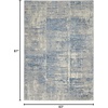 image:imageNourison Home Solace 5 x 7 Area Rug 53x73 IvoryGreyBlueIvoryGreyBlue
