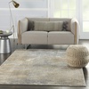 image:imageNourison Home Solace Ivory Grey Blue 8 x 10 Area Rug  Easy Clean Non Shedding Bed Room Living Room Dining Room Kitchen 8 x 10GreyBeige