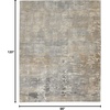 image:imageNourison Home Solace Ivory Grey Blue 8 x 10 Area Rug  Easy Clean Non Shedding Bed Room Living Room Dining Room Kitchen 8 x 10GreyBeige
