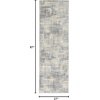 image:imageNourison Home Solace Ivory Grey Blue 8 x 10 Area Rug  Easy Clean Non Shedding Bed Room Living Room Dining Room Kitchen 8 x 10IvoryGreyBlue