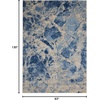 image:imageNourison Home Somerset Latte 2 x 29 Area Rug  Easy Clean Non Shedding Bed Room Living Room Dining Room Kitchen 2 x 3Blue