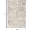 image:imageNourison Home Sparkle Grey Mocha 710 x 910 Area Rug  Easy Clean Non Shedding Bed Room Living Room Dining Room Kitchen 8 x 10Grey