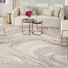 image:imageNourison Home Splash Cream Grey 9 x 12 Area Rug  Easy Clean Non Shedding Bed Room Living Room Dining Room Kitchen 9 x 12Cream Grey