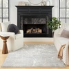 image:imageNourison Home Splendid Mocha Ivory 710 x 910 Area Rug  Easy Clean Non Shedding Bed Room Living Room Dining Room Kitchen 8 x 10Beige Blue