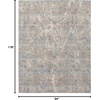 image:imageNourison Home Splendid Mocha Ivory 710 x 910 Area Rug  Easy Clean Non Shedding Bed Room Living Room Dining Room Kitchen 8 x 10Beige Blue