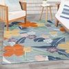 image:imageNourison Home Suncoast Green Blue 53 x 73 Area Rug  Easy Clean Non Shedding Bed Room Living Room Dining Room Kitchen 5 x 7Blue Multicolor