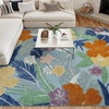 image:imageNourison Home Suncoast Green Blue 53 x 73 Area Rug  Easy Clean Non Shedding Bed Room Living Room Dining Room Kitchen 5 x 7Blue Multicolor