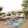 image:imageNourison Home Suncoast Green Blue 53 x 73 Area Rug  Easy Clean Non Shedding Bed Room Living Room Dining Room Kitchen 5 x 7Blue Multicolor