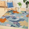 image:imageNourison Home Suncoast Green Blue 53 x 73 Area Rug  Easy Clean Non Shedding Bed Room Living Room Dining Room Kitchen 5 x 7Blue Multicolor