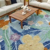 image:imageNourison Home Suncoast Green Blue 53 x 73 Area Rug  Easy Clean Non Shedding Bed Room Living Room Dining Room Kitchen 5 x 7Blue Multicolor