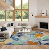 image:imageNourison Home Suncoast Green Blue 53 x 73 Area Rug  Easy Clean Non Shedding Bed Room Living Room Dining Room Kitchen 5 x 7Blue Multicolor