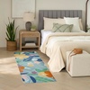 image:imageNourison Home Suncoast Green Blue 53 x 73 Area Rug  Easy Clean Non Shedding Bed Room Living Room Dining Room Kitchen 5 x 7Blue Multicolor
