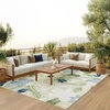 image:imageNourison Home Suncoast Green Blue 53 x 73 Area Rug  Easy Clean Non Shedding Bed Room Living Room Dining Room Kitchen 5 x 7Green Blue
