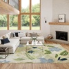 image:imageNourison Home Suncoast Green Blue 53 x 73 Area Rug  Easy Clean Non Shedding Bed Room Living Room Dining Room Kitchen 5 x 7Green Blue