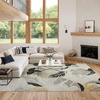 image:imageNourison Home Suncoast Green Blue 53 x 73 Area Rug  Easy Clean Non Shedding Bed Room Living Room Dining Room Kitchen 5 x 7Grey