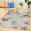 image:imageNourison Home Suncoast Grey Multicolor 710 x 910 Area Rug  Easy Clean Non Shedding Bed Room Living Room Dining Room Kitchen 8 x 10Grey Multicolor