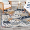 image:imageNourison Home Suncoast Multicolor 53 x 73 Area Rug  Easy Clean Non Shedding Bed Room Living Room Dining Room Kitchen 5 x 7Denim Multi