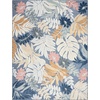 image:imageNourison Home Suncoast Multicolor 53 x 73 Area Rug  Easy Clean Non Shedding Bed Room Living Room Dining Room Kitchen 5 x 7Denim Multi