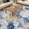 image:imageNourison Home Suncoast Multicolor 53 x 73 Area Rug  Easy Clean Non Shedding Bed Room Living Room Dining Room Kitchen 5 x 7Denim Multi