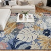 image:imageNourison Home Suncoast Multicolor 53 x 73 Area Rug  Easy Clean Non Shedding Bed Room Living Room Dining Room Kitchen 5 x 7Denim Multi