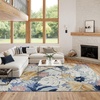 image:imageNourison Home Suncoast Multicolor 53 x 73 Area Rug  Easy Clean Non Shedding Bed Room Living Room Dining Room Kitchen 5 x 7Denim Multi