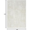 image:imageNourison Home Texture Ivory Grey 710 x 910 Area Rug  Easy Clean Non Shedding Bed Room Living Room Dining Room Kitchen 8 x 10
