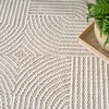 image:imageNourison Home Textured Home Beige Ivory 53 x 7 Area Rug  Easy Clean Non Shedding Bed Room Living Room Dining Room Kitchen 5 x 7Beige Ivory