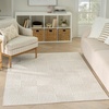 image:imageNourison Home Textured Home Beige Ivory 53 x 7 Area Rug  Easy Clean Non Shedding Bed Room Living Room Dining Room Kitchen 5 x 7Beige Ivory