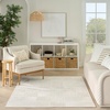 image:imageNourison Home Textured Home Beige Ivory 53 x 7 Area Rug  Easy Clean Non Shedding Bed Room Living Room Dining Room Kitchen 5 x 7Beige Ivory