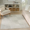 image:imageNourison Home Textured Home Beige Ivory 53 x 7 Area Rug  Easy Clean Non Shedding Bed Room Living Room Dining Room Kitchen 5 x 7Grey Ivory