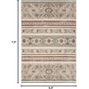 image:imageNourison Home Thalia Grey Multicolor 6 x 9 Area Rug  Easy Clean Non Shedding Bed Room Living Room Dining Room Kitchen 6 x 9Ivory Multicolor