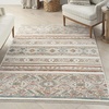 image:imageNourison Home Thalia Grey Multicolor 6 x 9 Area Rug  Easy Clean Non Shedding Bed Room Living Room Dining Room Kitchen 6 x 9Ivory Multicolor