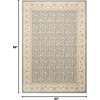 image:imageNourison Home Traditional Empire Bohemian Silver 23 x 8 Area rug Easy Clean Non Shedding Bed Room Living Room Dining Room Kitchen 2x8Silver