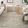 image:imageNourison Home Traditional Home Traditional Grey 26 x 46 Area Rug Easy Cleaning Non Shedding Bed Room Living Room Dining Room Kitchen 3x5Grey
