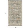 image:imageNourison Home Traditional Home Traditional Grey 26 x 46 Area Rug Easy Cleaning Non Shedding Bed Room Living Room Dining Room Kitchen 3x5Grey