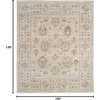 image:imageNourison Home Traditional Home Traditional Grey 26 x 46 Area Rug Easy Cleaning Non Shedding Bed Room Living Room Dining Room Kitchen 3x5Ivory Beige