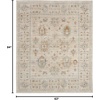 image:imageNourison Home Traditional Home Traditional Grey 26 x 46 Area Rug Easy Cleaning Non Shedding Bed Room Living Room Dining Room Kitchen 3x5Ivory Beige